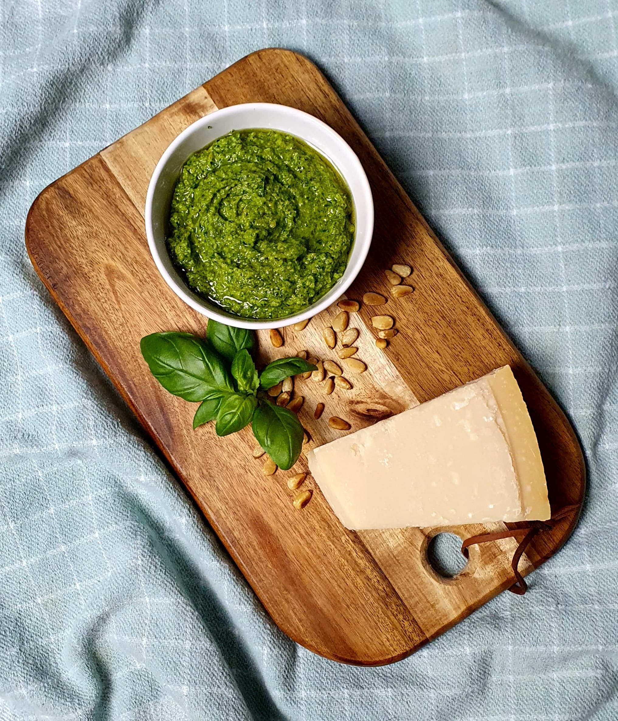 Homemade pesto met spinazie